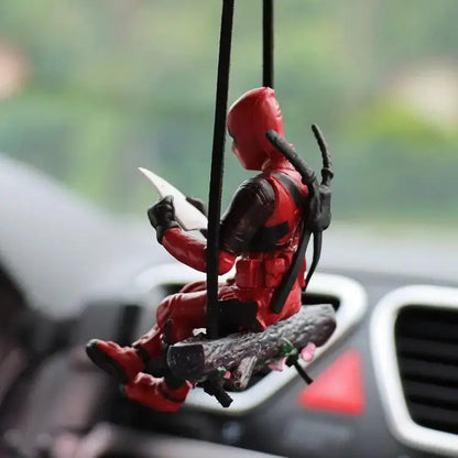 Deadpool Car Pendant Rearview Mirror Charm Interior Decor - Smarsty