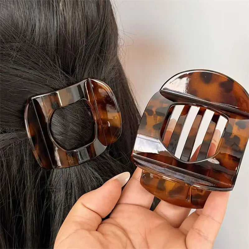 Korean Leopard Acetic Acid Hair Clip for Women - Smarsty