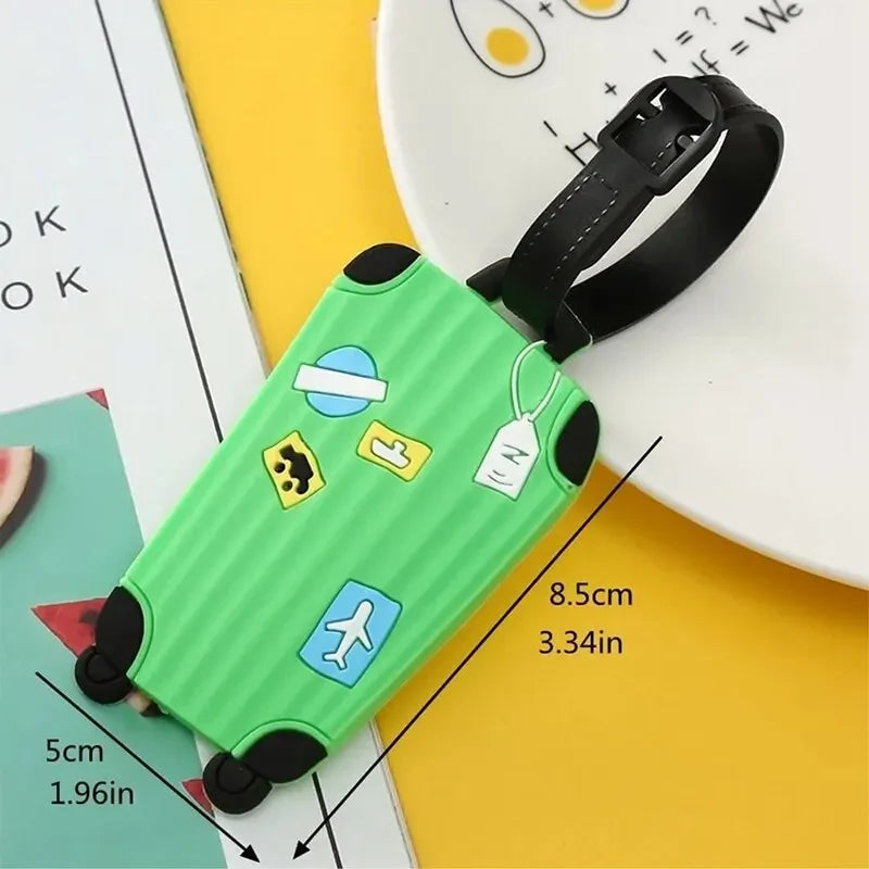 Silicone pattern luggage tag, travel suit identification tag, 3D pattern backpack, PVC hang tag, 3D drip glue - Smarsty