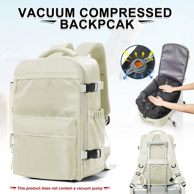 Ryanair Backpack Travel Cabin Airplane 40x20x25, Air Vacuum compression Backpack, Women Men Backpack Business Laptop Bag Handbag - Smarsty
