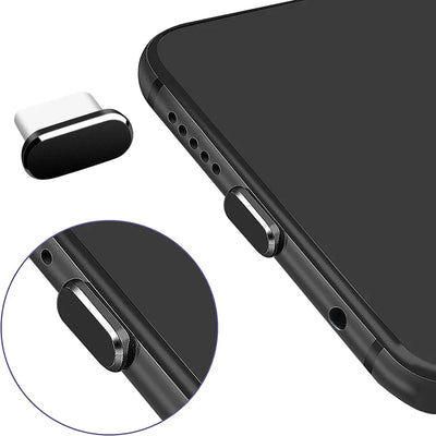 4Pcs USB C Dust Plug With Cleaning Brush Anti Dust USB-C Plug Cover Charging Port Cover Caps For Samsung Xiaomi All Type C Phone - Smarsty