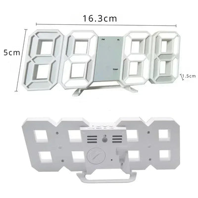Digital Wall Clock with Alarm for Modern Home Decor - Smarsty