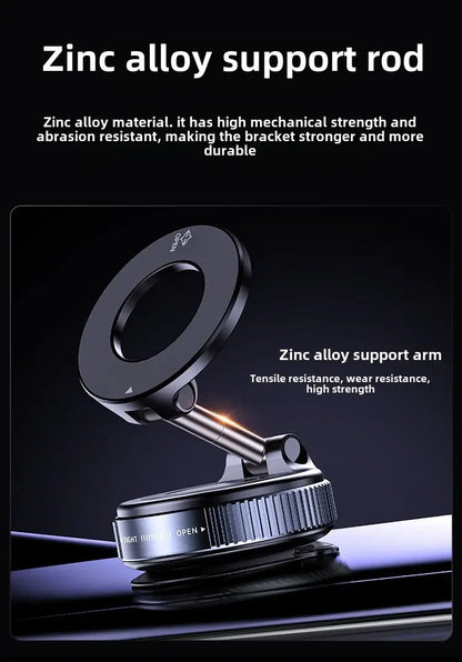 Foldable Magnetic Car Phone Holder With 360 Degree Rotation - Smarsty