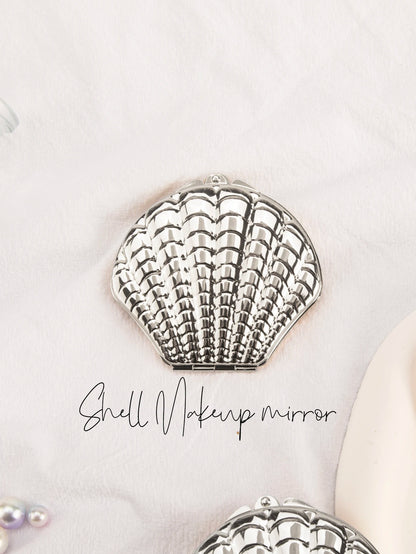 Golden Shell Double Sided Makeup Mirror Elegant Design - Smarsty