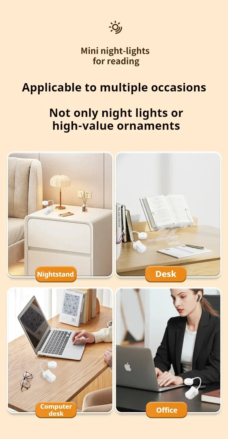 USB Rechargeable LED Table Lamp with Touch Dimming - Smarsty