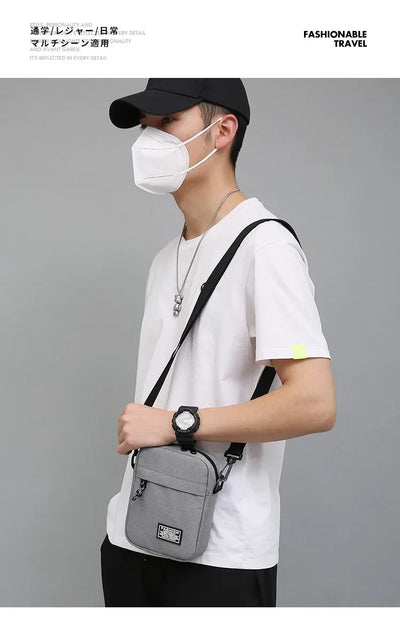 Compact Square Crossbody Bag With Oxford Cloth Durability - Smarsty