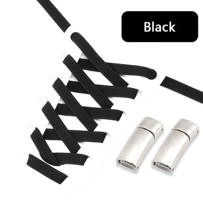 NEW NoTie Shoelaces Magnetic Shoe Laces Clip Flat Elastic Stretch Laces Sneakers Woman Men Children Casual Shoelace for AJ AF1 - Smarsty