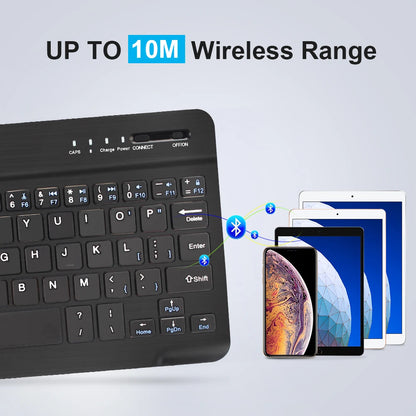 Bluetooth Mini Keyboard for MacBook iPad Rechargeable