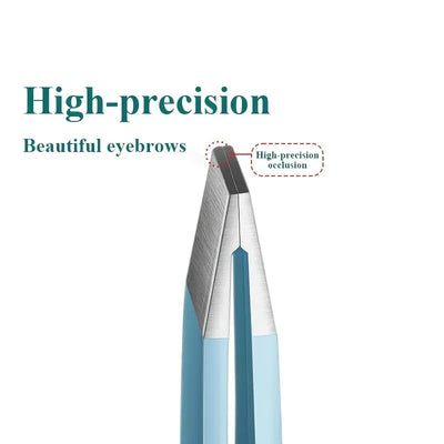 Colorful Stainless Steel Eyebrow Tweezers for Precision Hair Removal - Smarsty