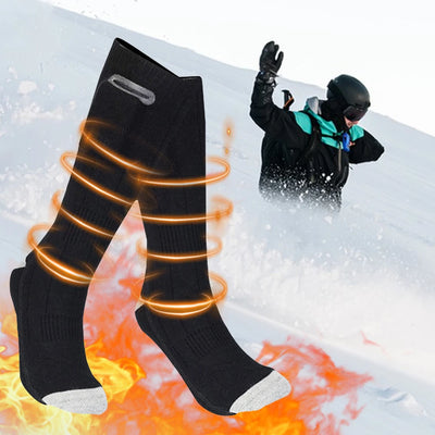 Electric Heating Socks 3 Mode Rechargeable Anti-Cold Thermal Heated Foot Warmer For Outdoor Camping Ski Sport Winter(no battery)