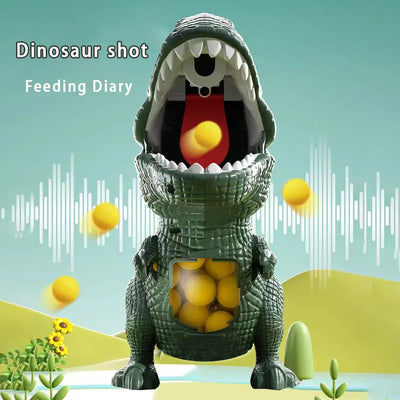 Dinosaur Shooting Tyrannosaurus Rex Ball Soft Bullet Gun Parent Child Interactive Puzzle Toy for Children - Smarsty