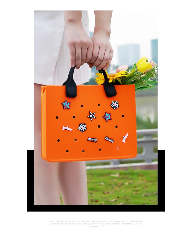 EVA Shoulder Tote Bag Waterproof For Women Beach Storage - Smarsty