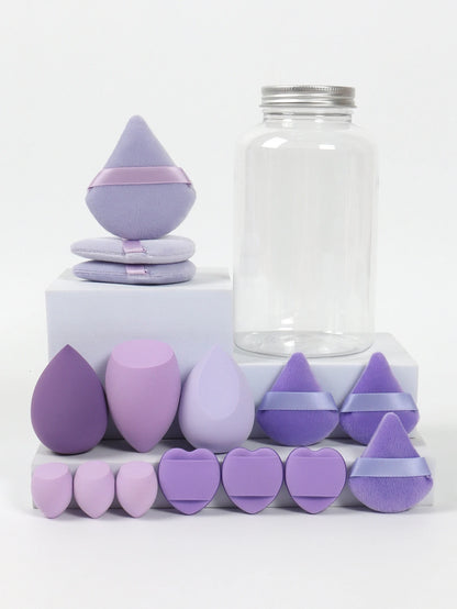 Spring Cosmetic Puff Set with Mini Makeup Eggs and Cushions - Smarsty