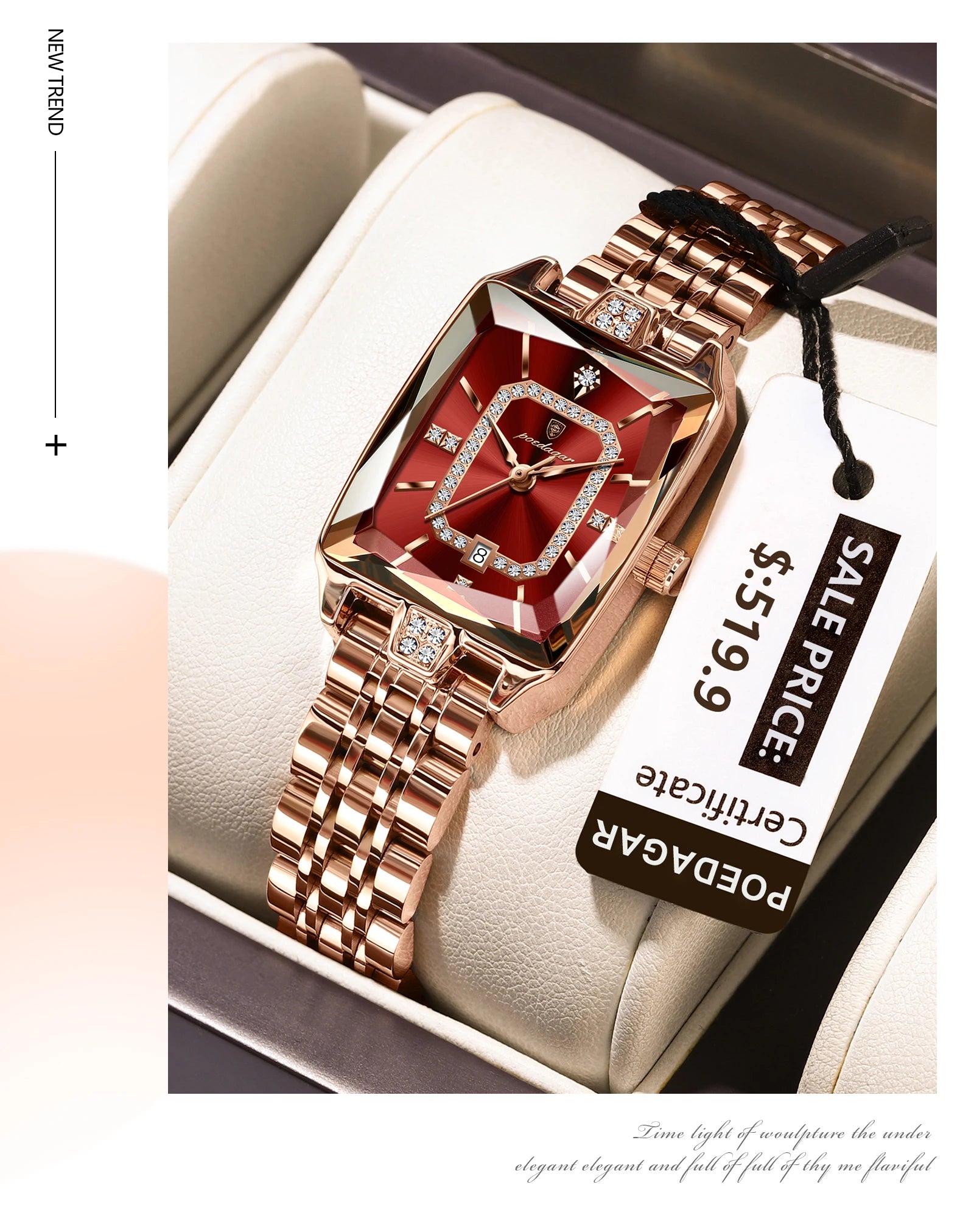 Elegant Waterproof Stainless Steel Women's Wristwatch - Smarsty