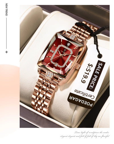 Elegant Waterproof Stainless Steel Women's Wristwatch - Smarsty