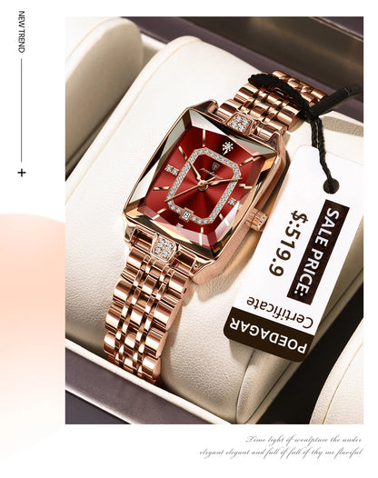 Elegant Waterproof Stainless Steel Women's Wristwatch - Smarsty