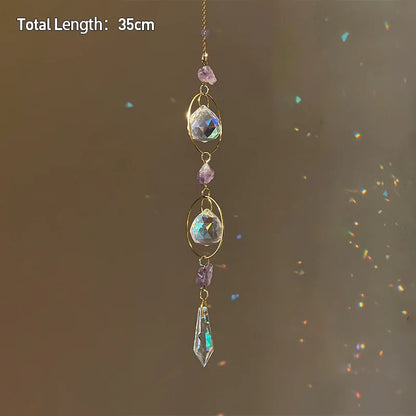 Hanging Crystal Pendant Suncatcher Wind Chimes for Home Decor - Smarsty