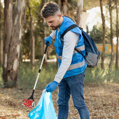 2-Pack Foldable Garbage Clip Litter Reachers Pickers Gripper Extender Hand Tools Environmental Sanitation Garbage Collector
