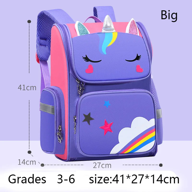 Unicorn Kids Backpack Waterproof School Bag for Girls - Smarsty