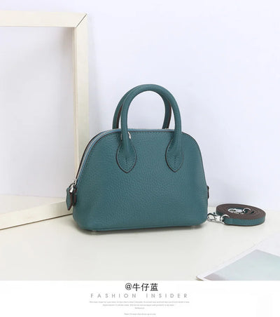 Cow Leather Shell Bag Crossbody Women Messenger Style - Smarsty