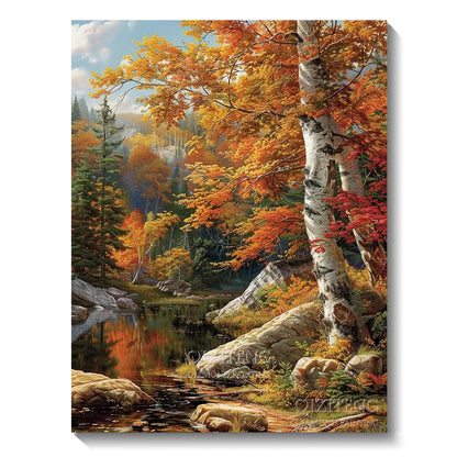 5D Diamond Art Aurora Landscape DIY Wall Decor - Smarsty