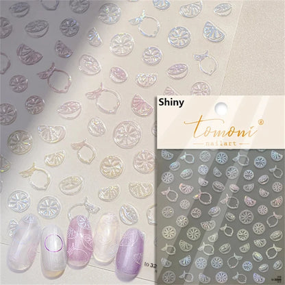 Summer Beach Nail Art Stickers with Ocean Designs - Smarsty