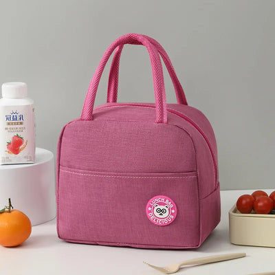 Insulated Portable Lunch Bag For Women Office Tote Compact - Smarsty