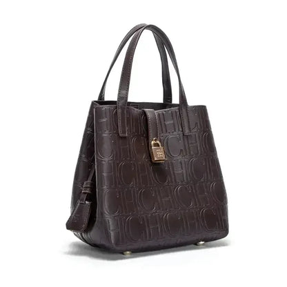 Large Capacity Handbag With Lock Design Luxury Crossbody - Smarsty