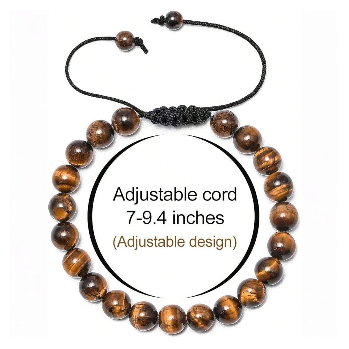 Natural Tiger Eye Lava Rock Bracelet Handmade Protection - Smarsty