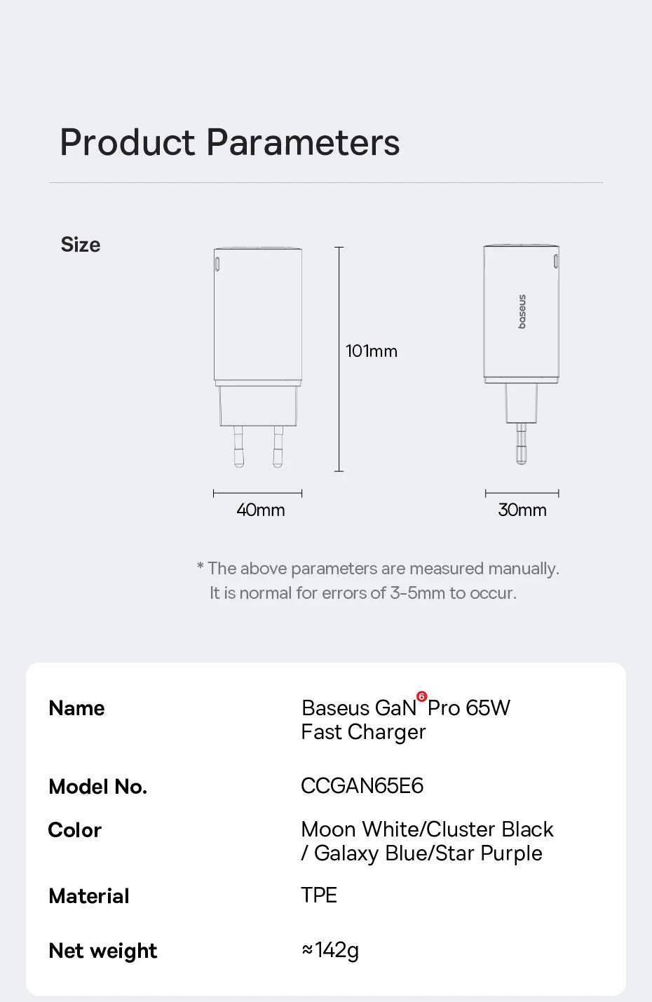 65W GaN USB C Charger With PD QC TravelReadyUltraCompact - Smarsty