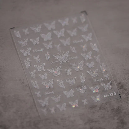Kawaii Butterfly Nail Stickers for Stunning Manicure Decor - Smarsty