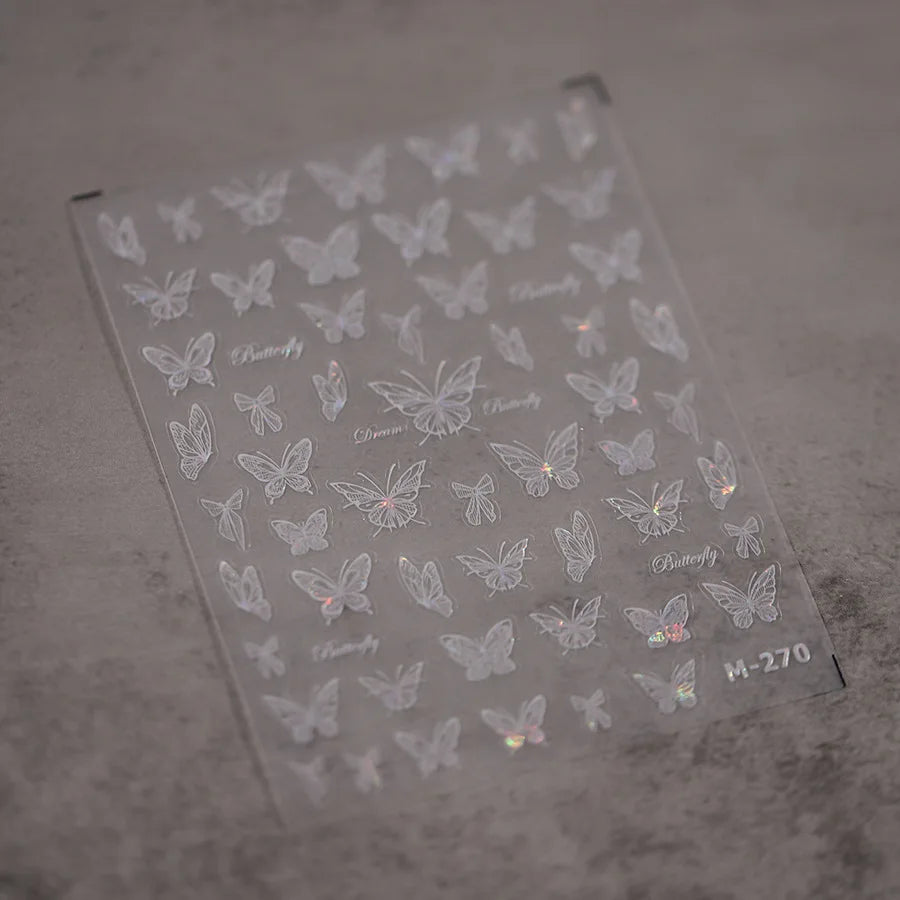 Kawaii Butterfly Nail Stickers for Stunning Manicure Decor - Smarsty