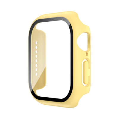 Tempered Glass+Case For Apple Watch 38mm 40mm 41mm 42mm 44mm 45mm 46mm Screen Protector Protective Cover iWatch 10 8 7 9 6 SE 5 - Smarsty