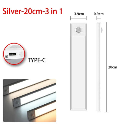 LED Motion Sensor Night Light for Cabinets and Wardrobes - Smarsty