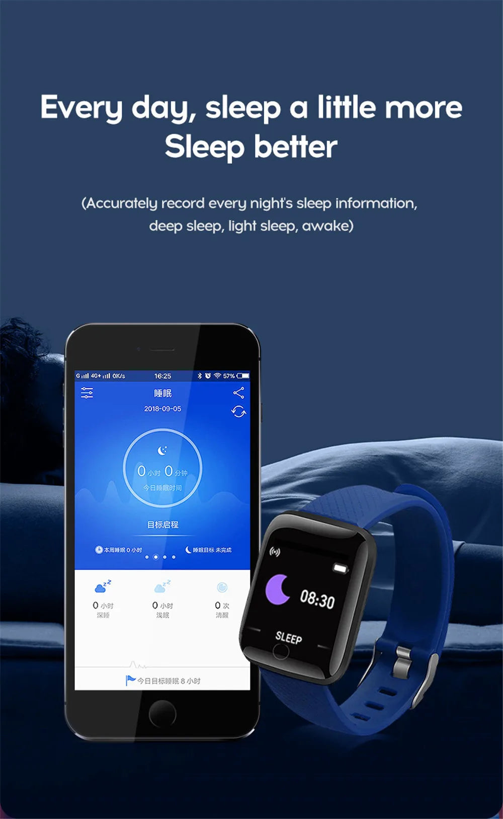 Smartwatch Fitness Tracker with Music Control and Pedometer - Smarsty