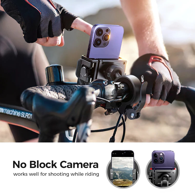 Universal Motorcycle Phone Holder With Quick Lock Mount - Smarsty