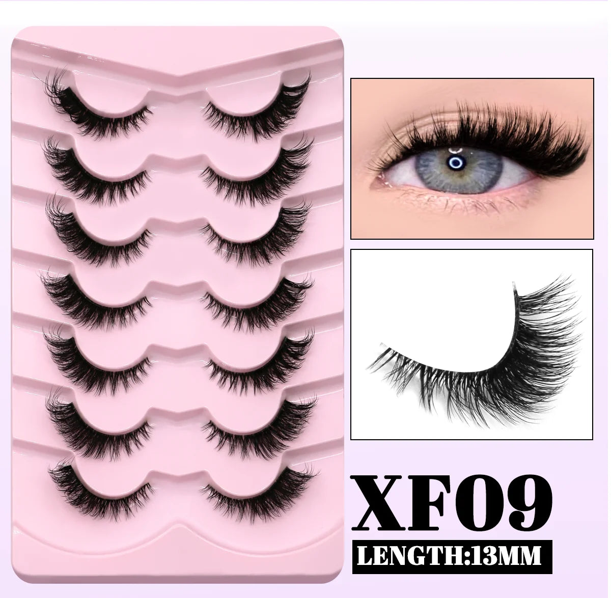 GROINNEYA Winged Cat Eye Faux Mink Lashes - Smarsty