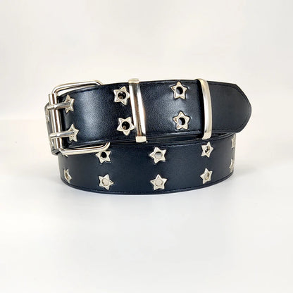 Unisex Punk Hip Hop Belt Large Size Double Hole - Smarsty