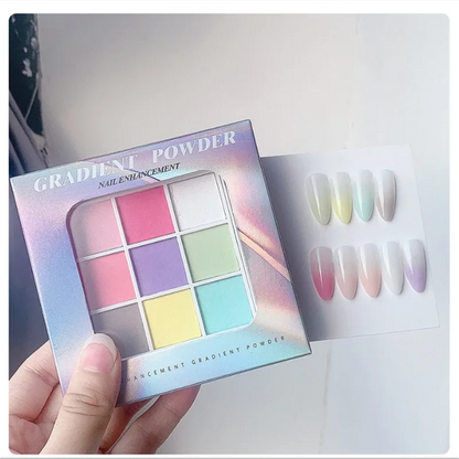 9 Colors Shimmer Nail Powder for Stunning Manicure - Smarsty