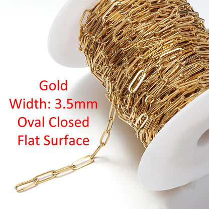 No Fade 2 Meter Stainless Steel Chain For Jewelry Making - Smarsty