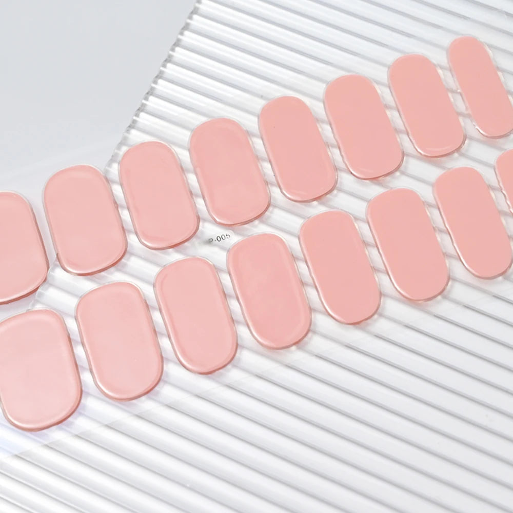 Long-Lasting Semi-Cured Gel Nail Stickers for Easy Application - Smarsty
