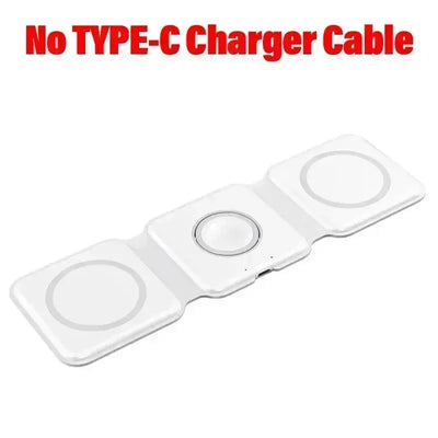 3 In 1 Wireless Charging Pad Foldable Desktop Charger - Smarsty