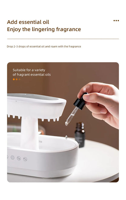 Colorful Ultrasonic Aroma Humidifier With Essential Oil Diffuser - Smarsty