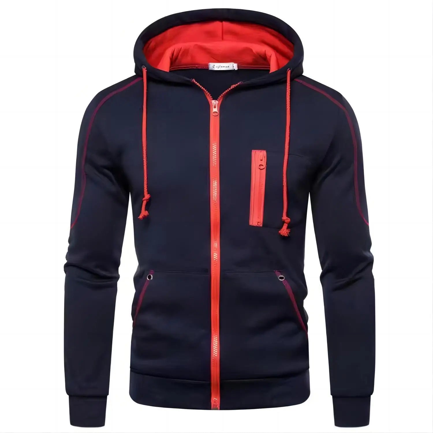 2024 New Men's Hoodie Jacket Streetwear Long Sleeve Sweatshirts Zipper Hooded Pullover Male Sportswear Men Clothing Streetwear - Smarsty