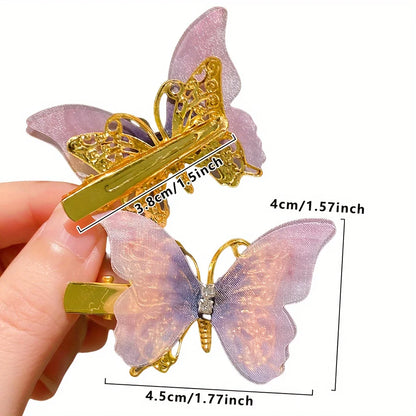 Cute Butterfly Hairpins for Girls with No-Hurt Design - Smarsty