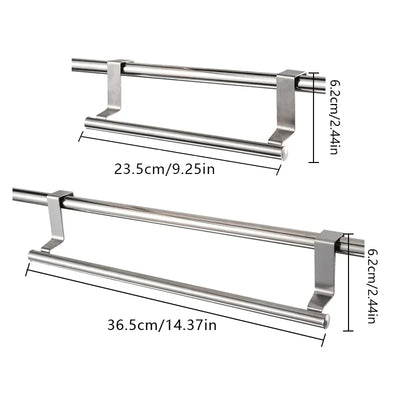 Over Door Stainless Steel Towel Rack for Kitchens - Smarsty