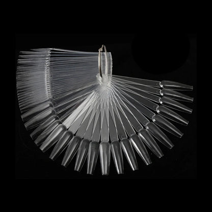 50Pcs Clear Nail Sample Sticks for Art Practice - Smarsty