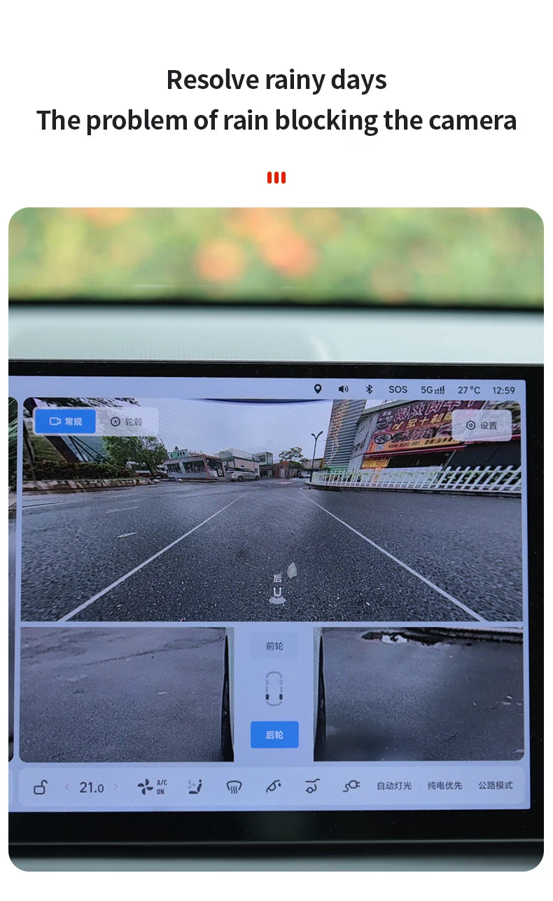 Car Reversing Rear Camera Rain Cover ABS Rain-Proof Car Reverse Camera Rain Shade Cover Waterproof Shield Car Exterior Accessory - Smarsty