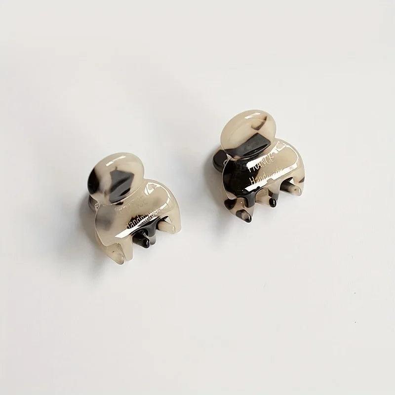 Mini Acetate Hair Claws Set Secure Cute Elegant Clips - Smarsty