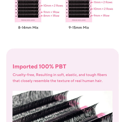 DIYDAY U Shaped YY Lashes Ultra Soft Natural Look - Smarsty